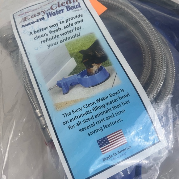 Easy Clean Auto-fill Water Bowl Auto-Fill Dog Cat Animal Stainless Steel Hose - Picture 4 of 8